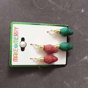 Christmas Bulb Dangle Earrings